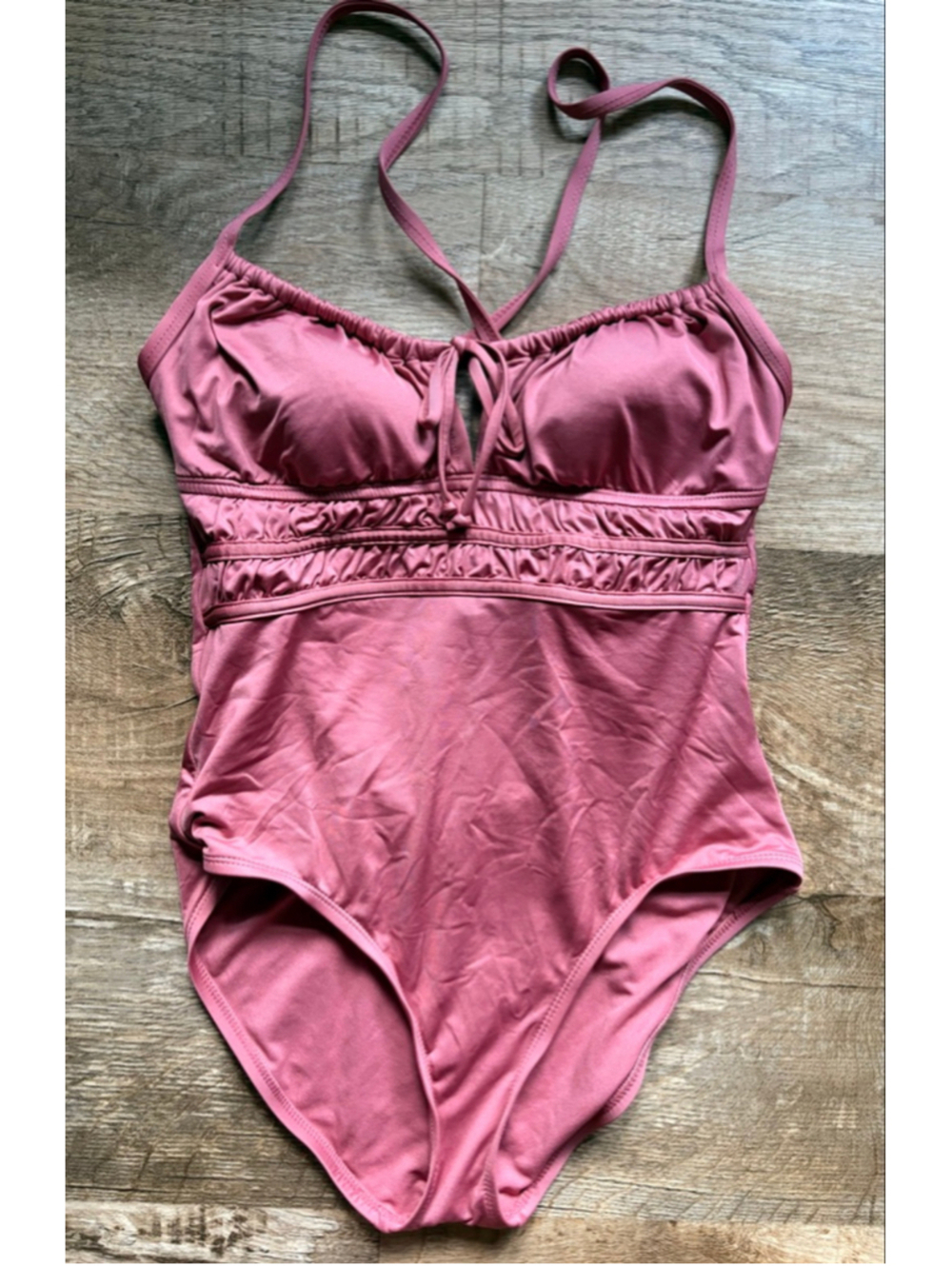 Kona Sol One-Piece Rose Swimsuit Medium